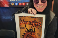 Helstar vocalist James Rivera with my print from way back...