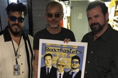Back stage with Billy Bob Thornton at The Boxmasters show.