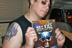 Jerry with Lone Star Metal Mag; I did the cover of this one.